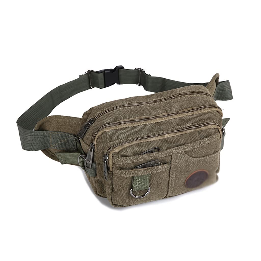 Sac de taille multifonctionnel en toile avec grande capacité pour sport et loisirs