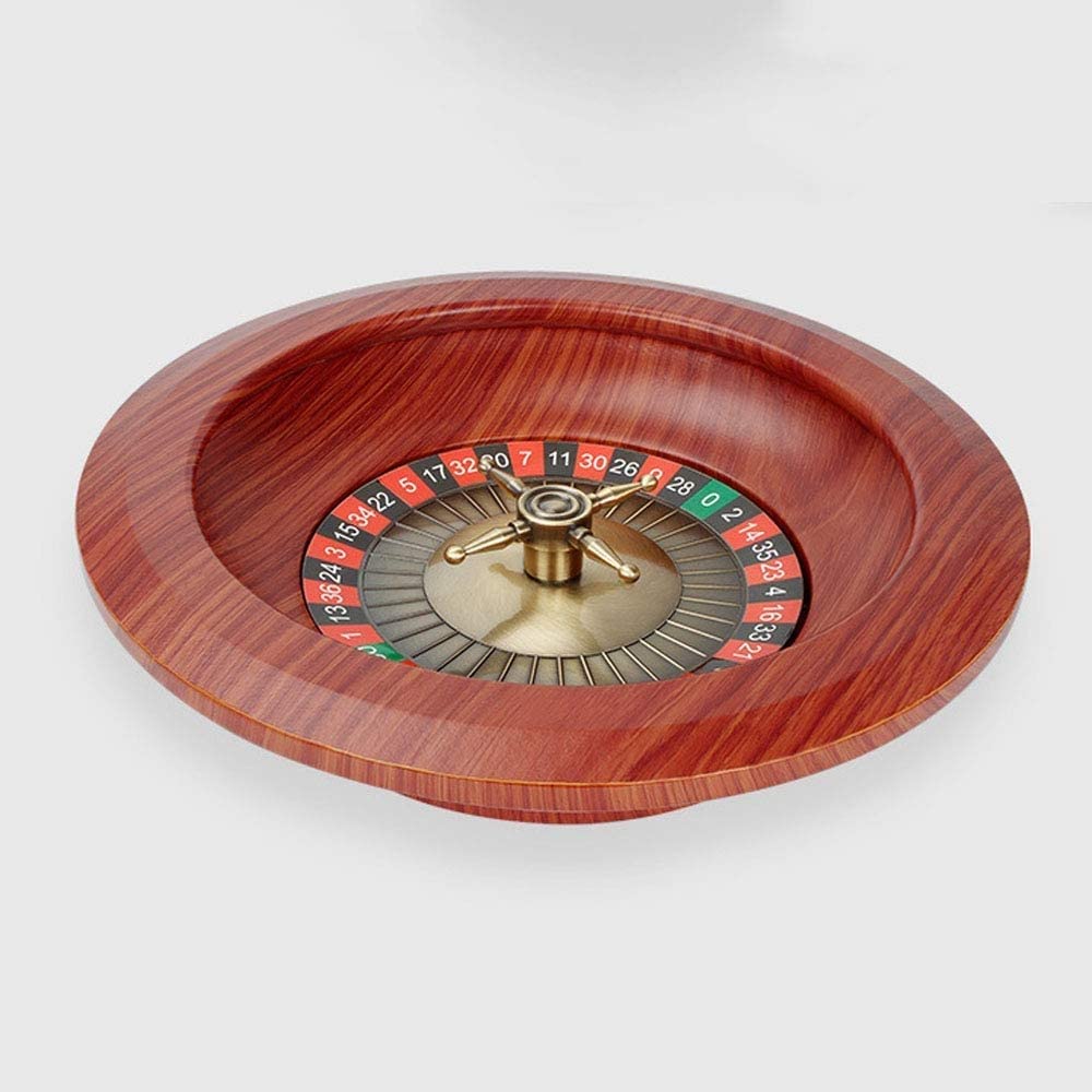 Jeu De roulettes en Bois Professionnel, Jeux De Table De Loisirs avec Plateau Tournant De 12 Pouces, Jeu De Roulette for Adultes, Accessoire De Jeu De Fête