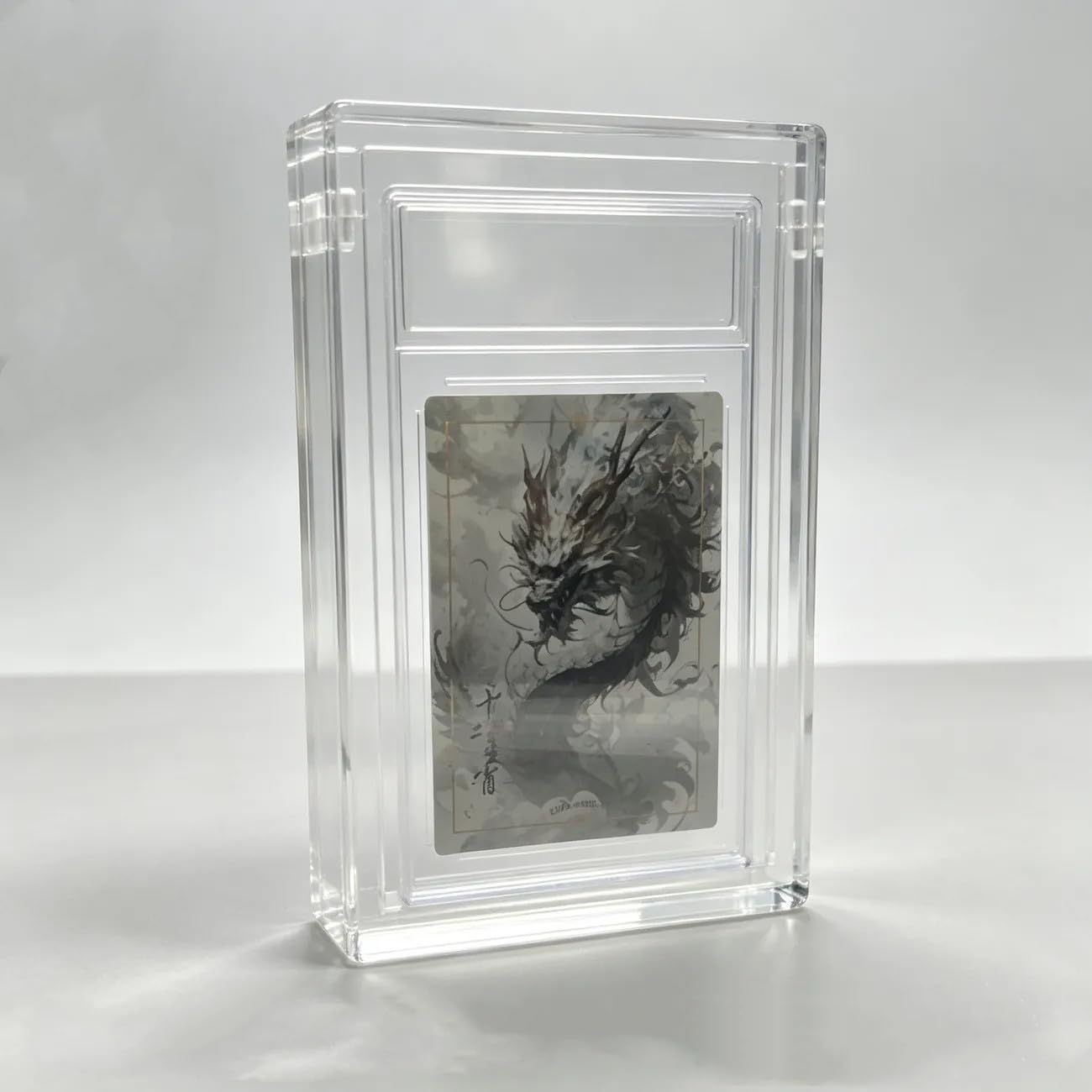 Dermonem 14.2x8.8x0.5cm For PSA For CGC For BGS For TCG 35PT Magnetic Display Holder Transparent Acrylic Case Graded Card Trading Card Brick Storage