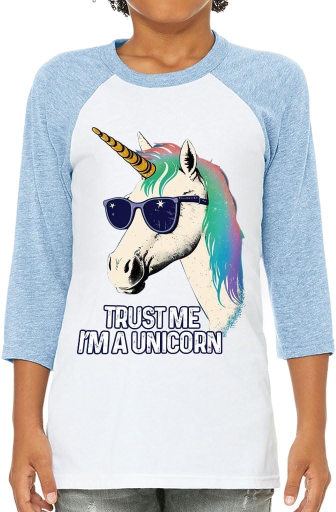 Trust Me I'm an Unicorn Kids' Baseball T-Shirt - Funny Presents - Items for Kids
