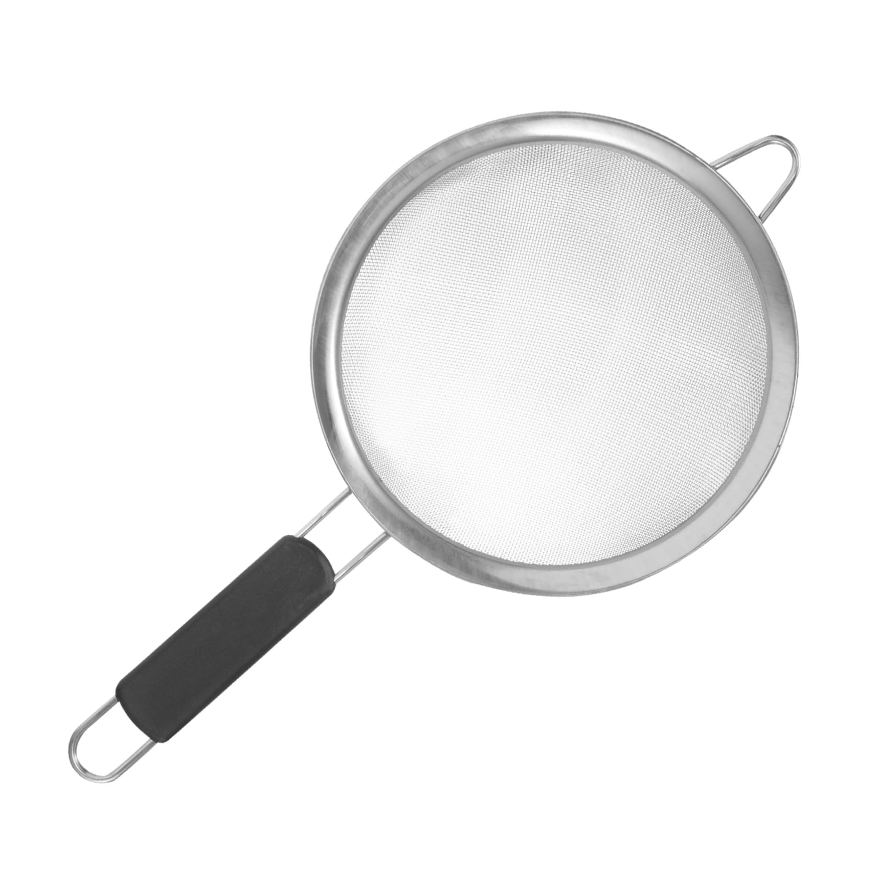 Cabilock Stainless Steel Mesh Filter with Plastic Handle Colander Sifter for Baking Cooking Oil Straining Tea Flour Kitchen Tool