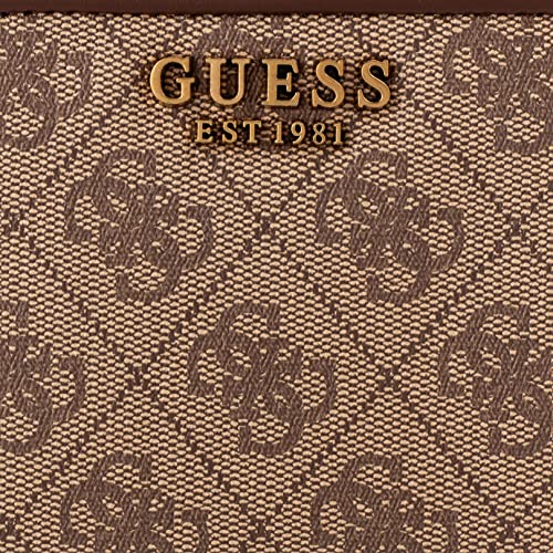 Guess Izzy Small Zip Around Wallet, Latte Logo/Brown #TOP2