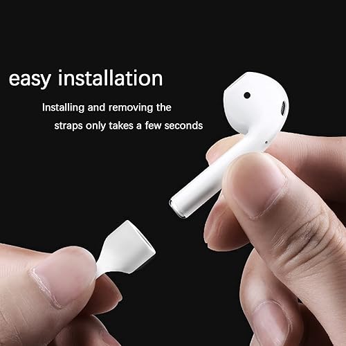 Miniatura 2 de Magnetic Anti-Lost Straps for AirPods, Soft Silicone Sports Lanyard, Neck Rope Cord, Wireless Headphones Anti-Lost Rope (4pcs Blue White Pink Green)