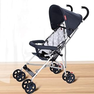 HOUKAI Infant Toddler Baby Stroller Carriage Baby Carriage Portable Folding Shock Absorbing Mini Umbrella Four Seasons Universal Compact Pram Strollers Single (Color : B)