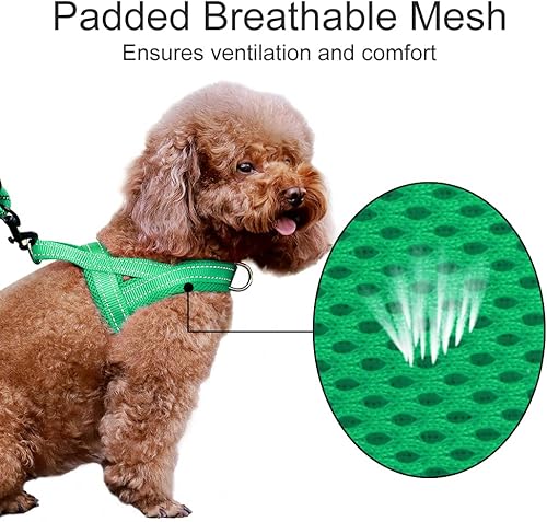 Miniatura 3 de Plutus Pet Arnés sin tirones para perro, con acolchado de malla transpirable, arnés reflectante ajustable a prueba de escapes, arnés de chaleco de