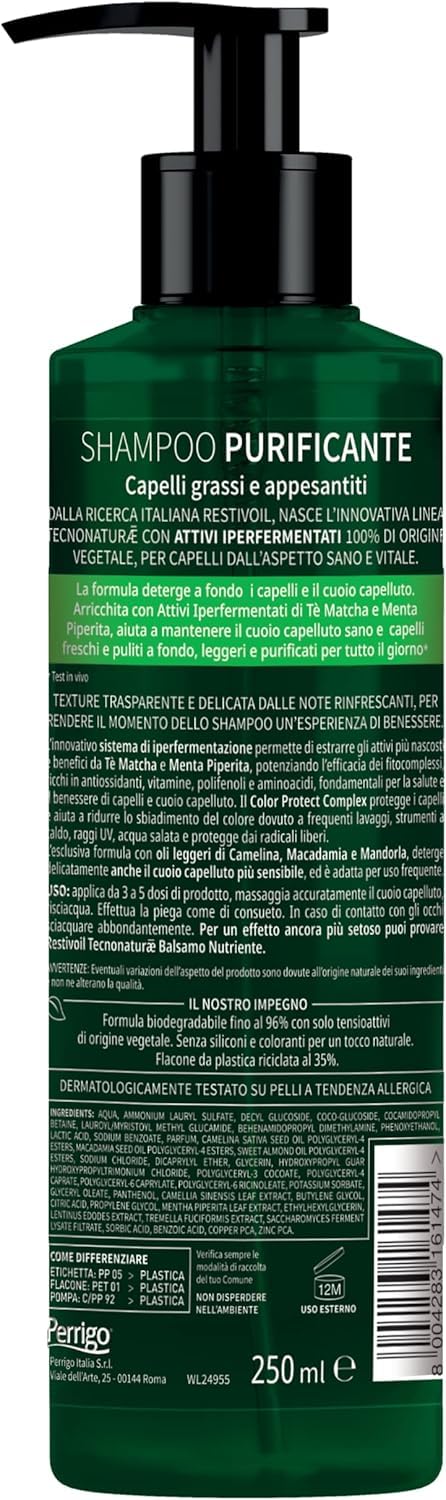 Restivoil Tecnonaturae Kit Purificante Shampoo 250 ml + Balsamo Nutriente 200 ml