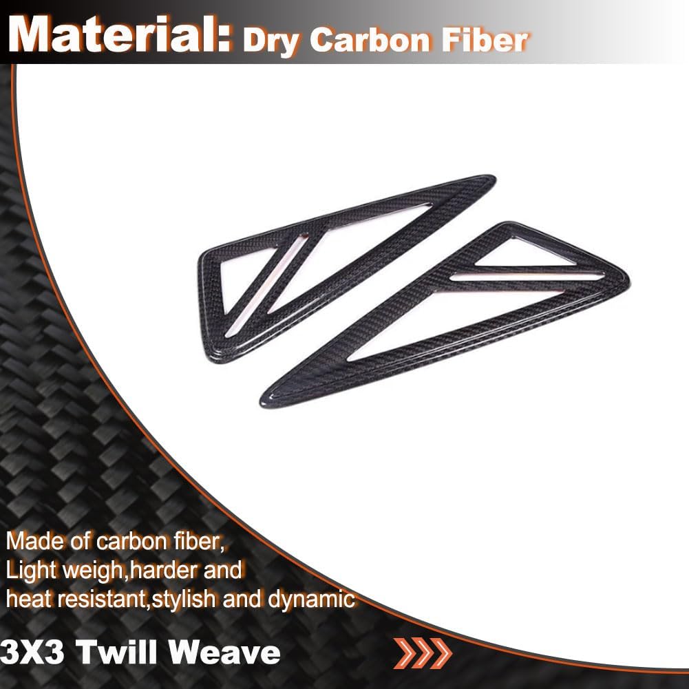 Fender Side Vents Cover Trim Compatible with Lamborghini Urus 2018-2023 Dry Carbon Fiber Side Wing Cover Decoration Exterior Accessories