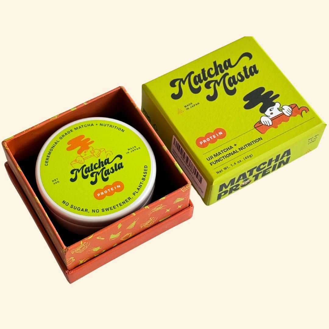 Matcha Masta Matcha Protein 40g 1 41 oz Matcha Tools Kit Set Bundle — view 2