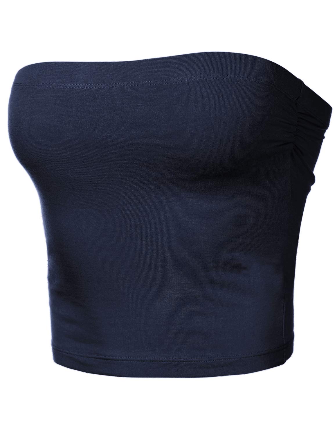Women's Shapewear Tube Tops Strapless Ruched Built-in Shelf Bra