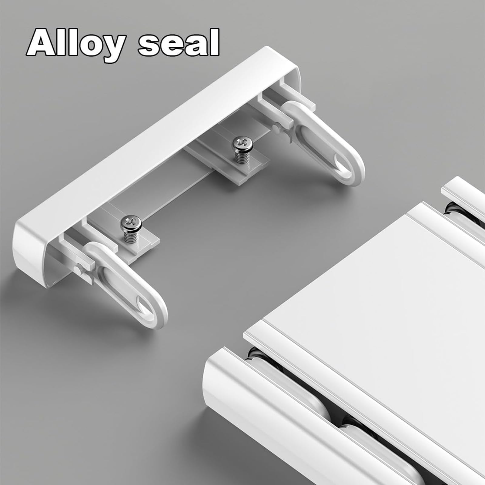 Générique Système de Rails à Rideaux, Rail en Aluminium Robuste - Rails de Plafond Nano Silence pour Salon, Chambre et séparation de pièces - 1,3 m (4,3 pi) réglable, Dur