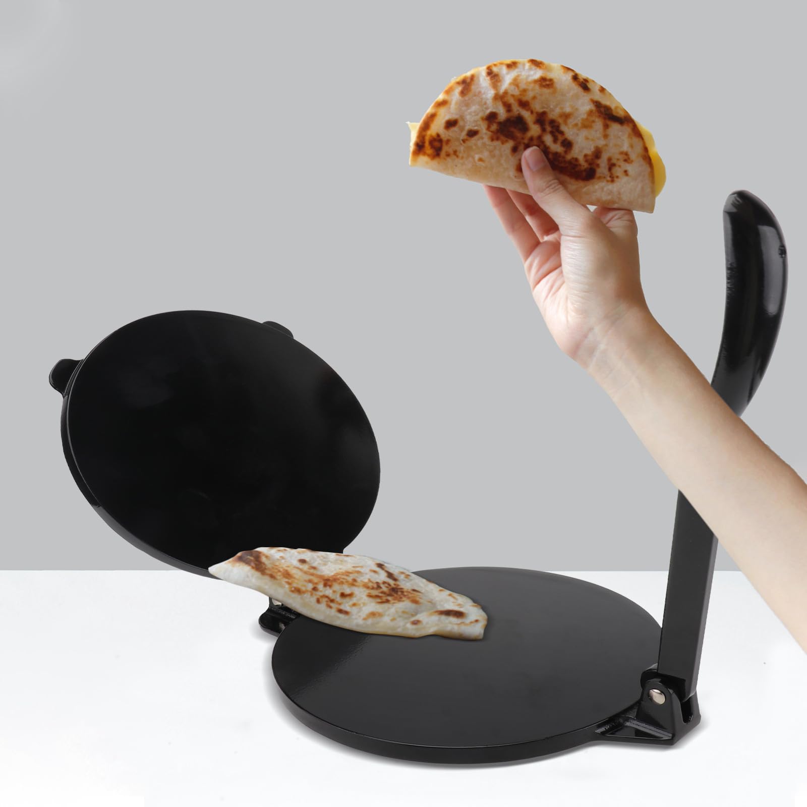 BETOOKY Prensa y Acabado Fino Estructura Plegable de 20cm de Aleación de Aluminio Herramienta Práctica y Fácil de Usar para Tortillas para Hacer Tortillas de Harina