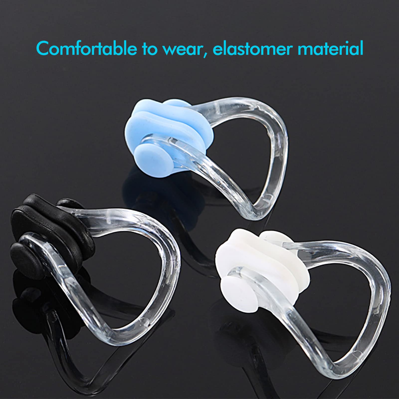 16 Pezzi Tappi per Naso da Nuoto Tappanaso per Piscina in Silicone Clip per Naso da Nuoto Tappi Tappa Naso Nuoto Clip per Bambini Adulti Principianti (8 Colori)