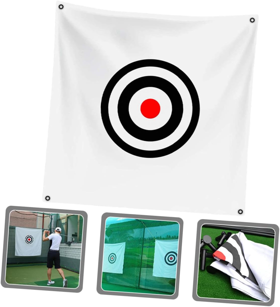TOYANDONA 1Pc Golf Hitting Cloth Practice Net Durable Swing Exercise Cloth for Training Portable with Storage Bag for Backyard Chipping Games