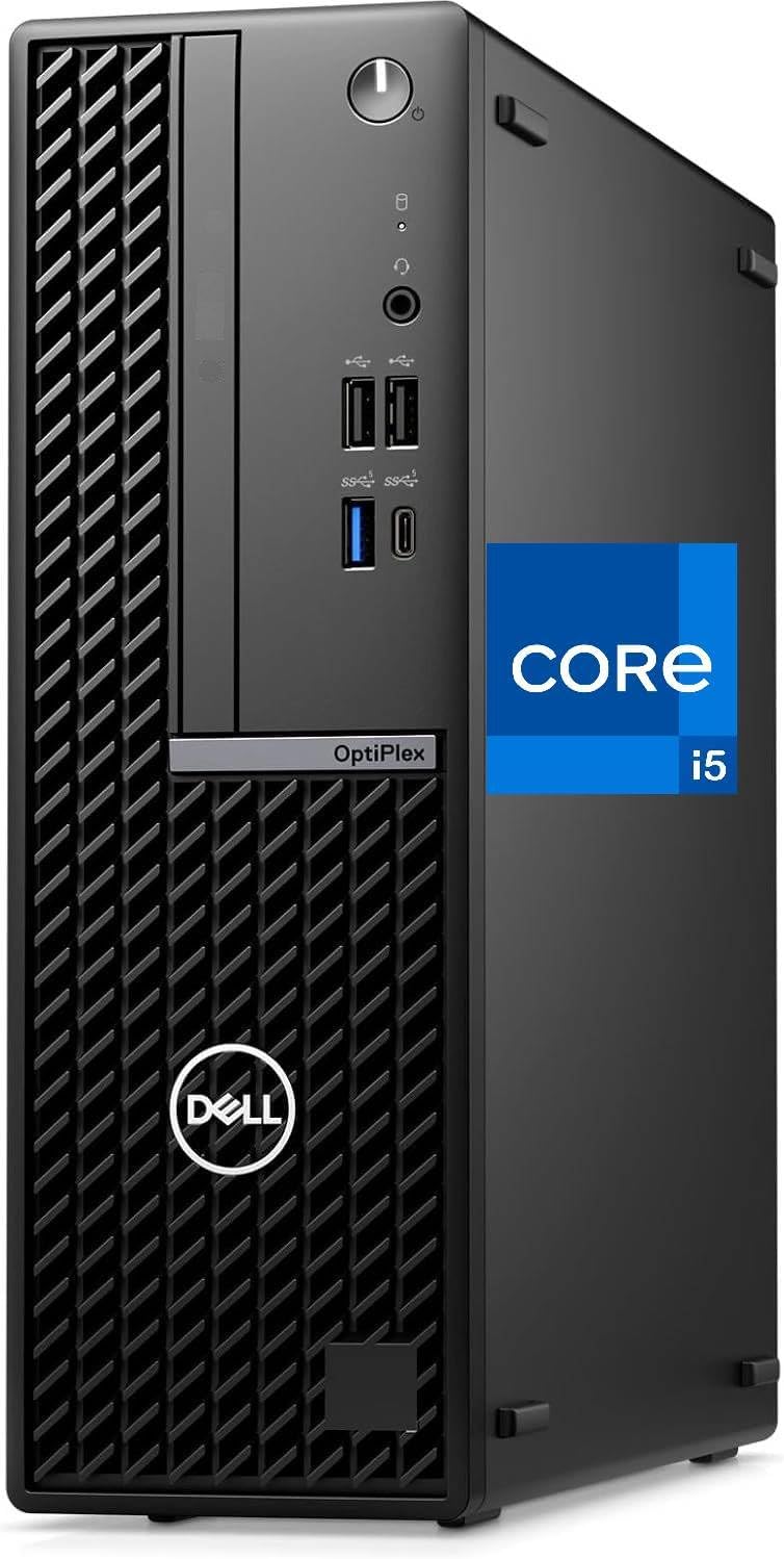 Dell OptiPlex 7020 Desktop SFF, Intel Core i5-12400, 32GB DDR5, 1TB NVMe SSD, Type-C, WiFi 6e, Bluetooth, DisplayPort, HDMI, 7000 Small Form Factor Business Computer, Windows 11 Pro, Black