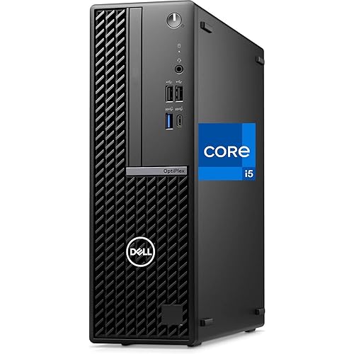 Dell OptiPlex 7020 Desktop SFF, Intel Core i5-12400, 32GB DDR5, 1TB NVMe SSD, Type-C, WiFi 6e, Bluetooth, DisplayPort, HDMI, 7000 Small Form Factor Business Computer, Windows 11 Pro, Black