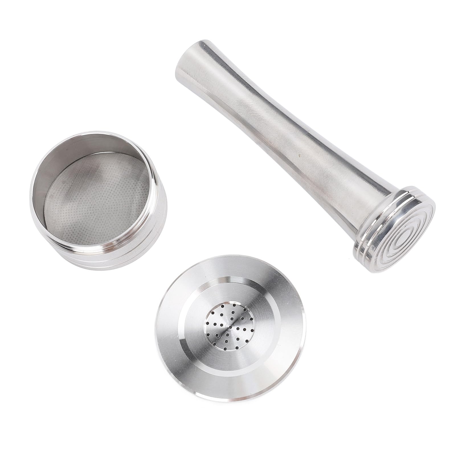 Aramox Kapsułka z kawą Wielokrotnego Użytku Saszetka z kawą Wielokrotnego Użytku ze Stali Nierdzewnej 39,3 X 20,5 X 35,2 Mm Do Ekspresu Do Kawy Q Łatwe Napełnianie Łatwe Czyszczenie Domowego w