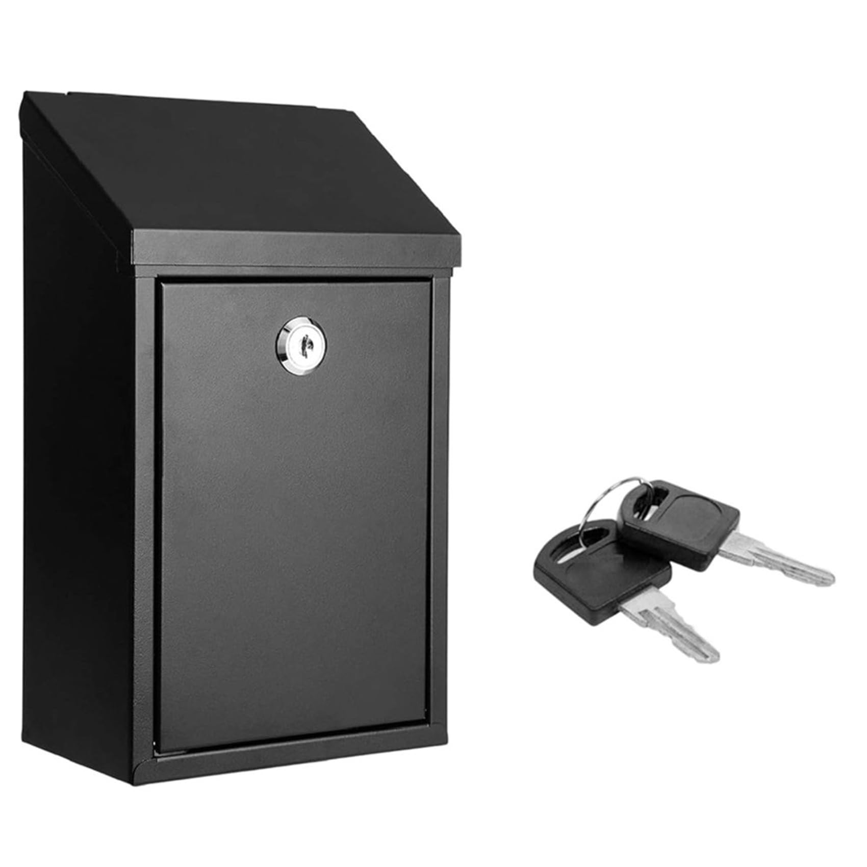 Onchdbfhuu Metal Suggestion Box with Slot and Lock-Cash Drop Box for Money-Comment and Ballot Voting Box-Donation Box