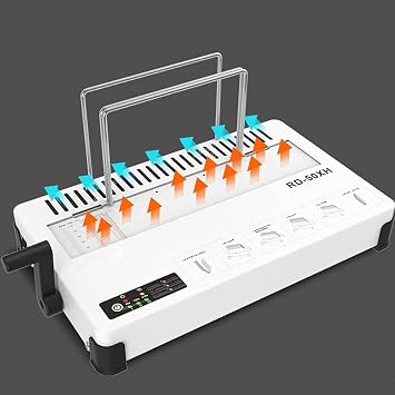 Hot Melt Glue Binding Machine, A4 Document Book Contract Tender Binding Machine, Maximum Binding Thickness 50MM, 3-Stage Temperature Control, Ceramic PTC Heating