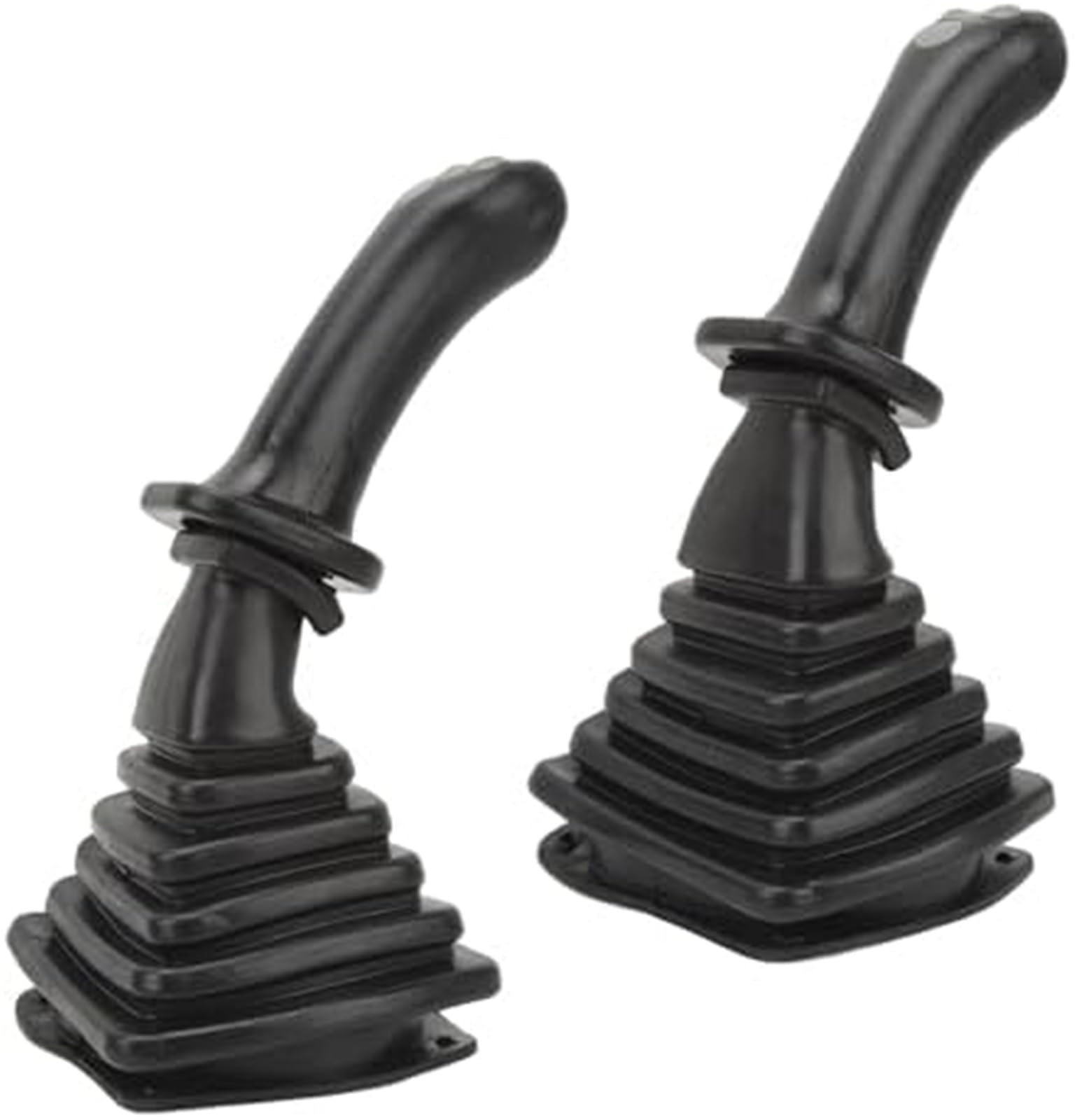 2 szt. 3-przyciskowe uchwyty joysticka do koparki, 3-przyciskowe uchwyty joysticka do koparki z osłoną przeciwpyłową, uchwyty joysticka do koparki, do Doosan DH DX150 215 225 300 370 9C Joysti