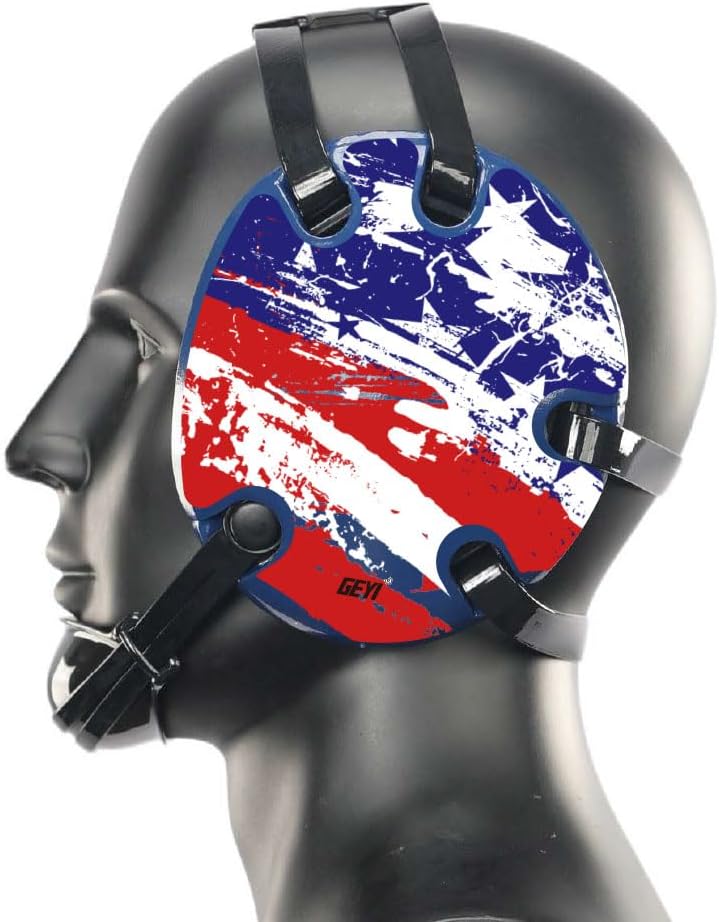 Wrestling Headgear with Jacob Wrestled God Wrap(Adult and Youth) (Navy, Youth)