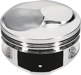 JE Pistons JE PistonsJE 피스톤, 빅 블록 오픈 챔버 돔, 단조, 11cm(4.37인치) 보어, 0.6cm(1/16인치) x 0.4cm(1/16인치) x 0.9cm(3/16인치) 링 그루브, 플러스 43.00cc