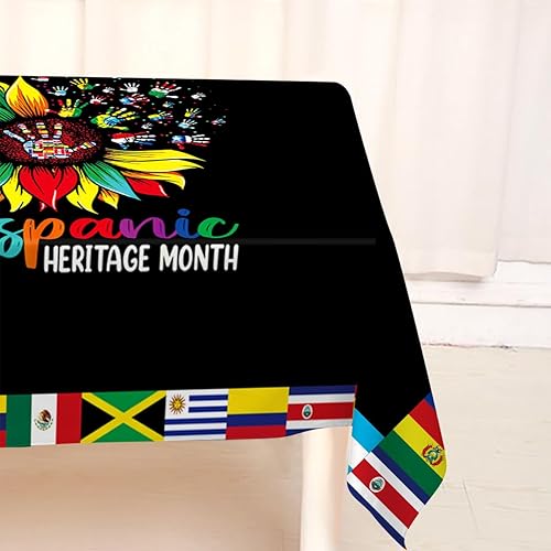 Miniatura 5 de Mantel rectangular del mes de la herencia hispana, decoración de cultura de países latinos, girasol, escuela, aula, rectangular, hogar, cocina,