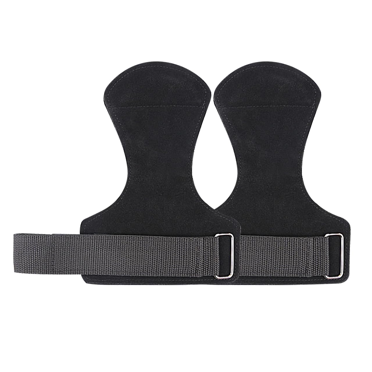 Weight Lifting Straps For Gym, Padded Wrist Straps For Weightlifting Deadlift Barbell Row Pull-up, Workout Straps Hand Lifting Grips for Men Women Hand Protection Microfiber Leather, Black