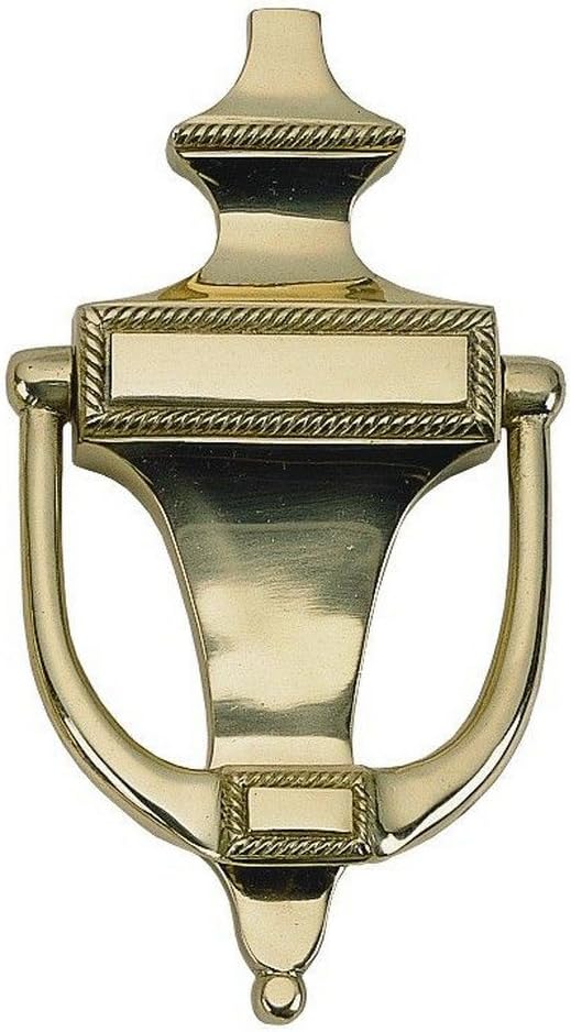 BRASS Accents A06-K0400-605 6.50" Rope Door Knocker, Polished Brass Finish