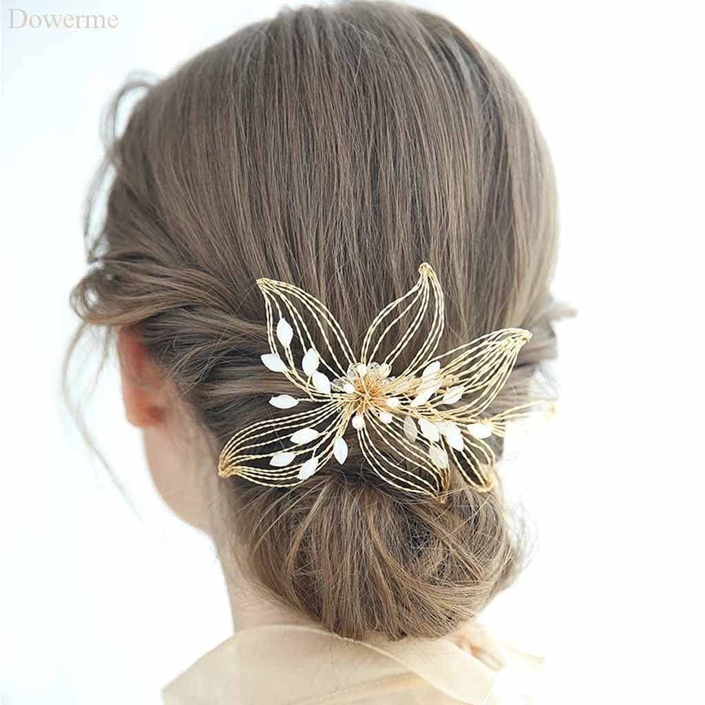 Perlas accesorios de pelo de boda y tocados elegantes para novias e invitadas