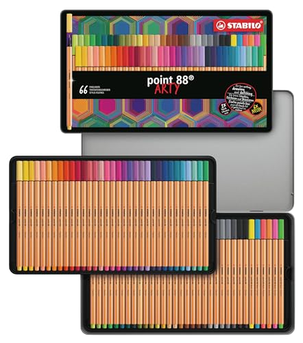 STABILO - Fineliner - point 88 - ARTY - 66er Metalletui
