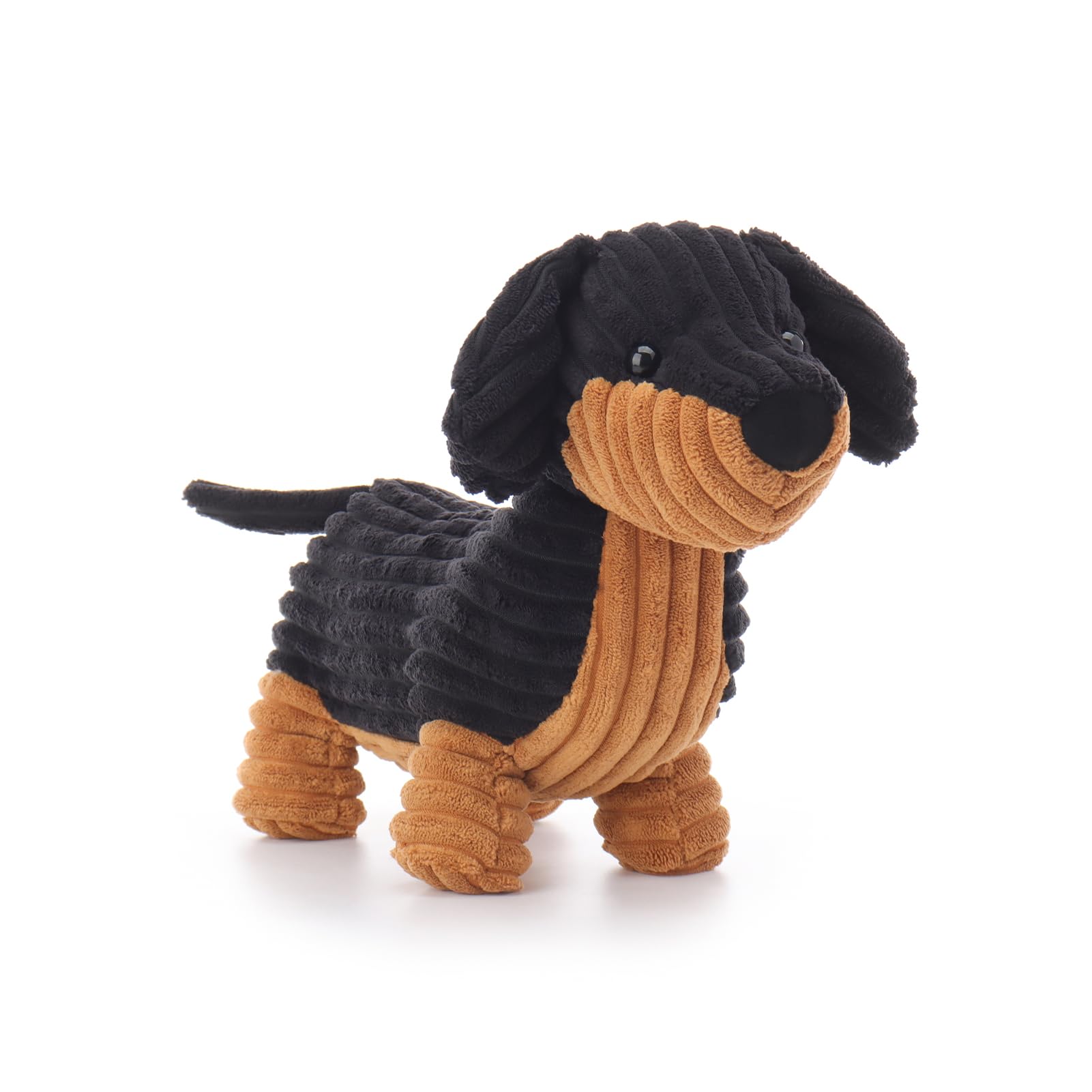 Apricot Lamb Dachshund Fulan Plushies Stuffed Animals for Kids Soft Cute Plush Toys for Baby Girl and Boy Fluffy Black Dog Puppy - Image 3