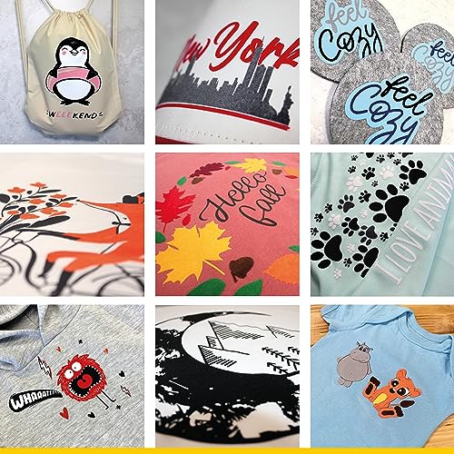 POLI-TAPE TUBITHERM® FLOCK Transferfolie mit samtartiger Oberfläche für Textilien – Flockfolie zum Aufbügeln, Plotterfolie für DIY Shirts, Schwarz, 30,5 cm x 61 cm