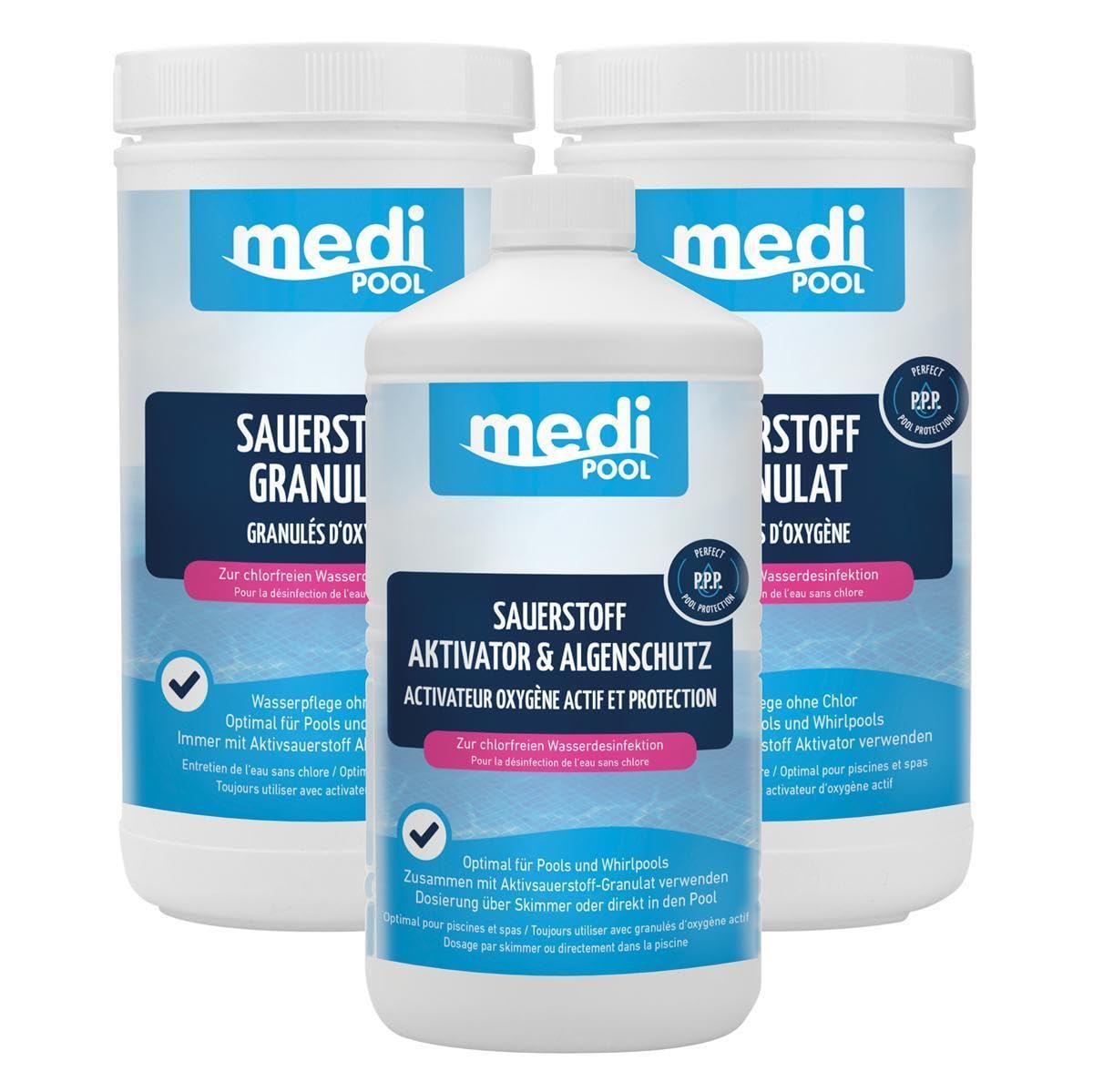 Medipool Set 2X Sauerstoff Granulat 1 kg + 1x Sauerstoff-Aktivator 1 L