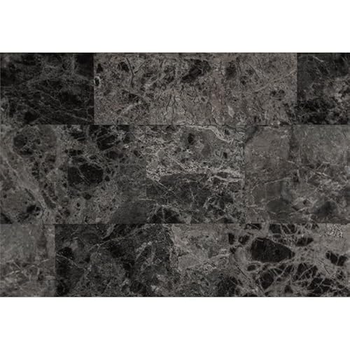 Monarch Specialties I Grey Marble And Charcoal Metal Spacesaver Bar, 24" X 36" #TOP3