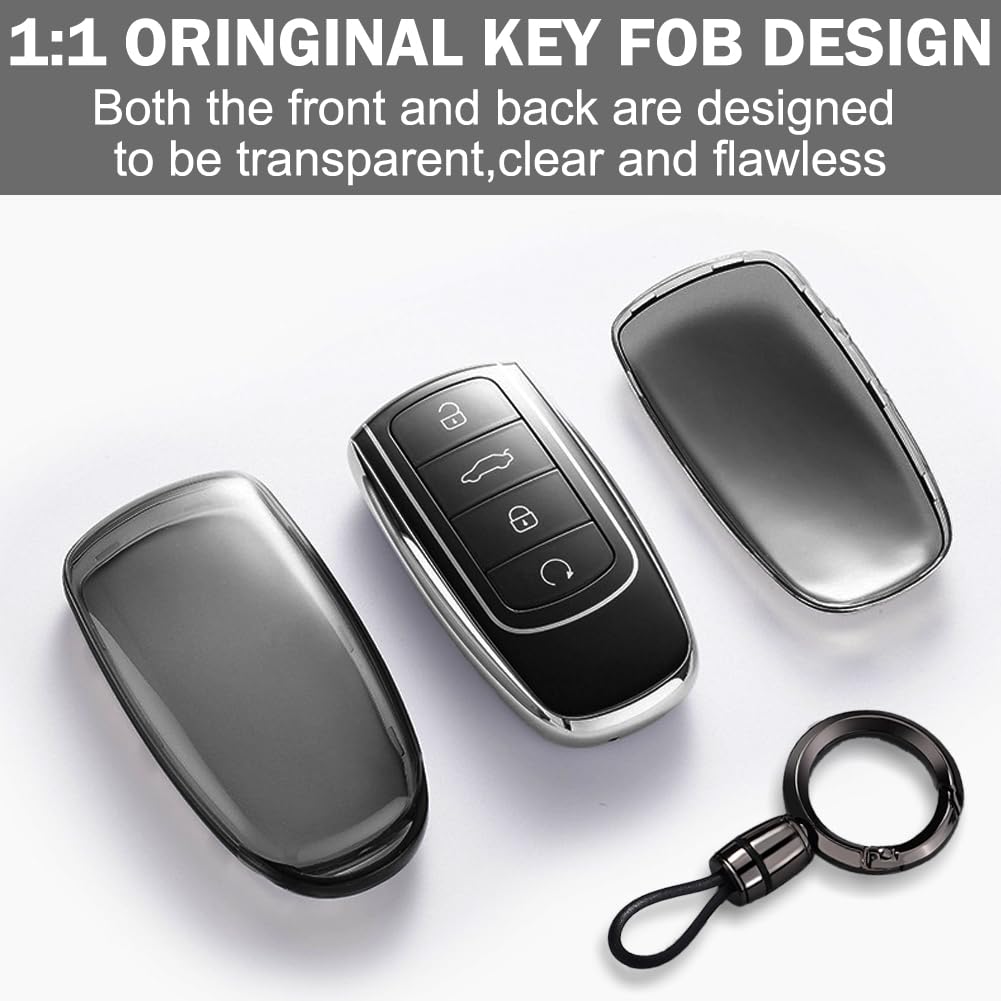 Chery Jaecoo J7 J8 J9 Tiggo 8 Pro Tiggo 8plus Tiggo 7 Pro Max Omoda 5 C5 TPU Smart Key Cover 4 pulsanti custodia (2 pezzi)