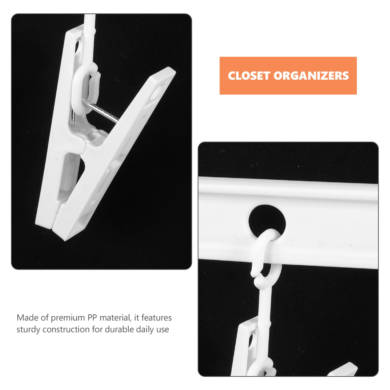4piezas Organizador De Sombreros Multi- Clips Para Colgar Toallas y Ropa Soporte Para y Accesorios Del Diseño y Práctico