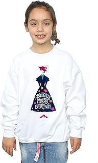 Absolute Cult Mary Poppins Girls Practically Perfect Standing Sweatshirt