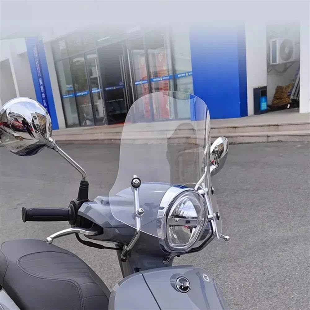 Dla SYM Fiddle5 Fiddle150 Szyba Przednia Motocykla Modyfikowana Przedłużenie szyby motocykla(A 23cm Without bracket)