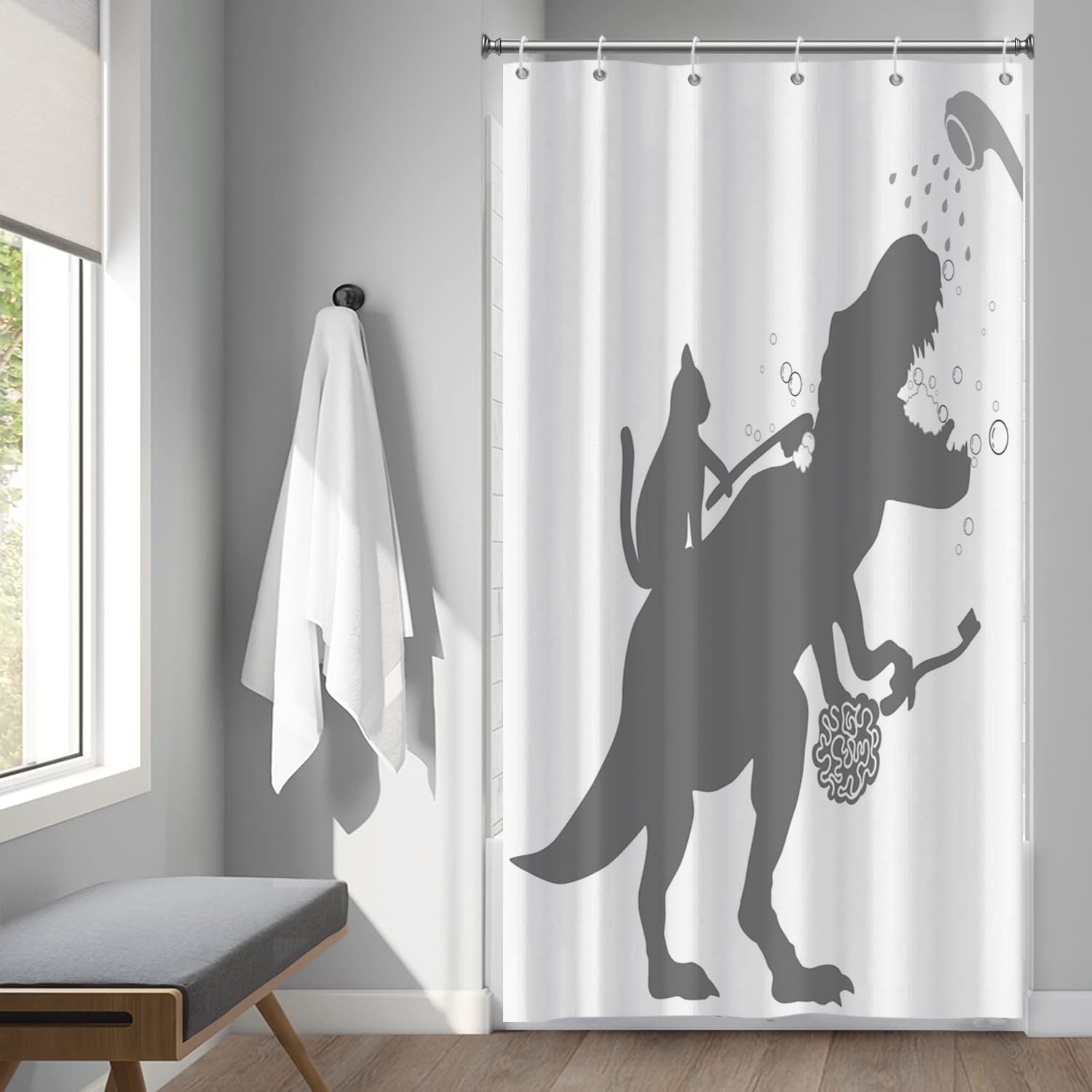 Hnmdmyi Funny Shower Curtain 90x180 - Image 3