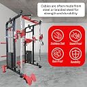Gym24 Functional Trainer with Smith Machine Home Gym All in One Home Gym Machine with PVC Weight 80 kg Both Side | Installation Free gallery image