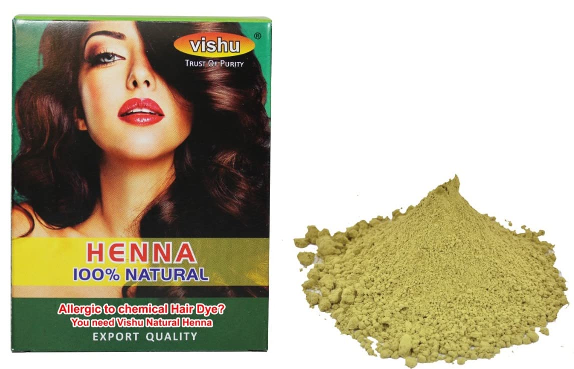 SP Vishu 100% Organic Natural Henna Powder for Hair - Pack of 2 (400g) Pure Mehendi Powder for Grey Hair/Colour/Conditioning/Care And Make Design on Hand | Chemicals Free-picture-21