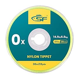 SF Clear Monofilament Nylon Tippet Line Fly Fishing Tippets Leaders Trout  75M 0X 1 Pack