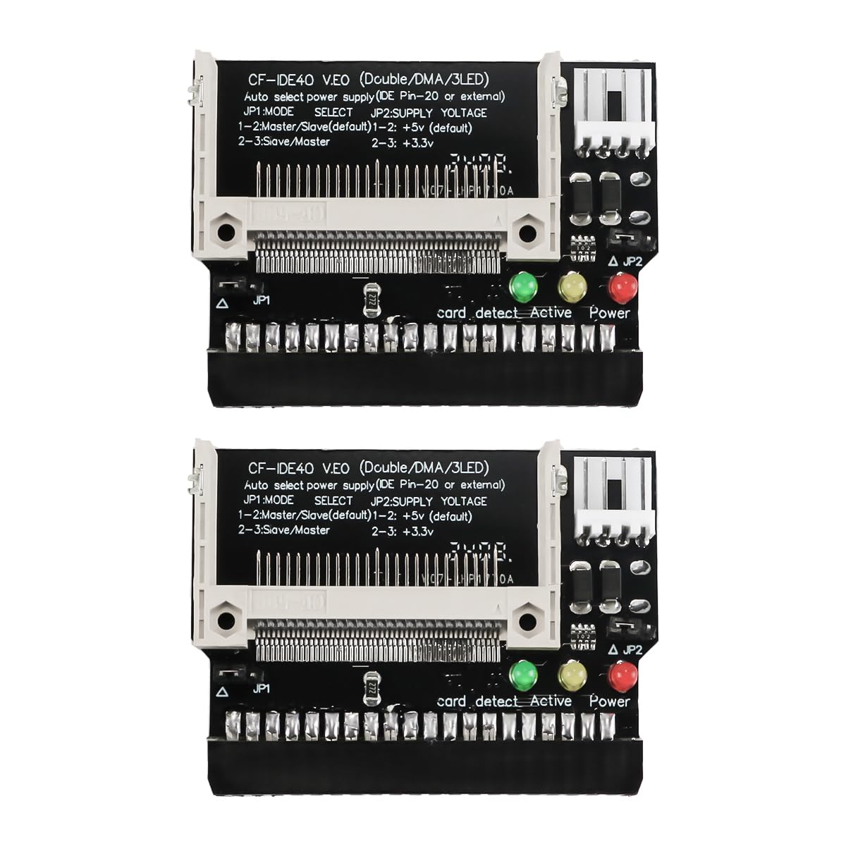 Adaptateur CF vers IDE 40 Broches, Convertisseur Compact Flash vers Disque Dur IDE pour Ordinateurs Portables