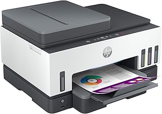 Smart Tank 790 All-in-One Printer wireless, Print, Scan, Copy, Fax, Auto Duplex Printing, Document Feeder, Print up to 18000 black or 8000 color pages, White/Grey [4WF66A]