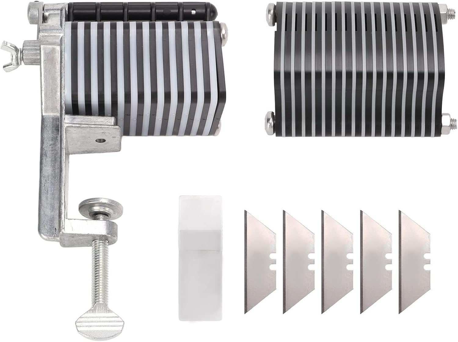 Leather Table Top Lace Cutter Iron Material Leathercraft Accessories Manual Feed Leather Desk Lace Cutter Tool for Fringe Braiding Strip Belts Lace Rotary Cutter Fabric