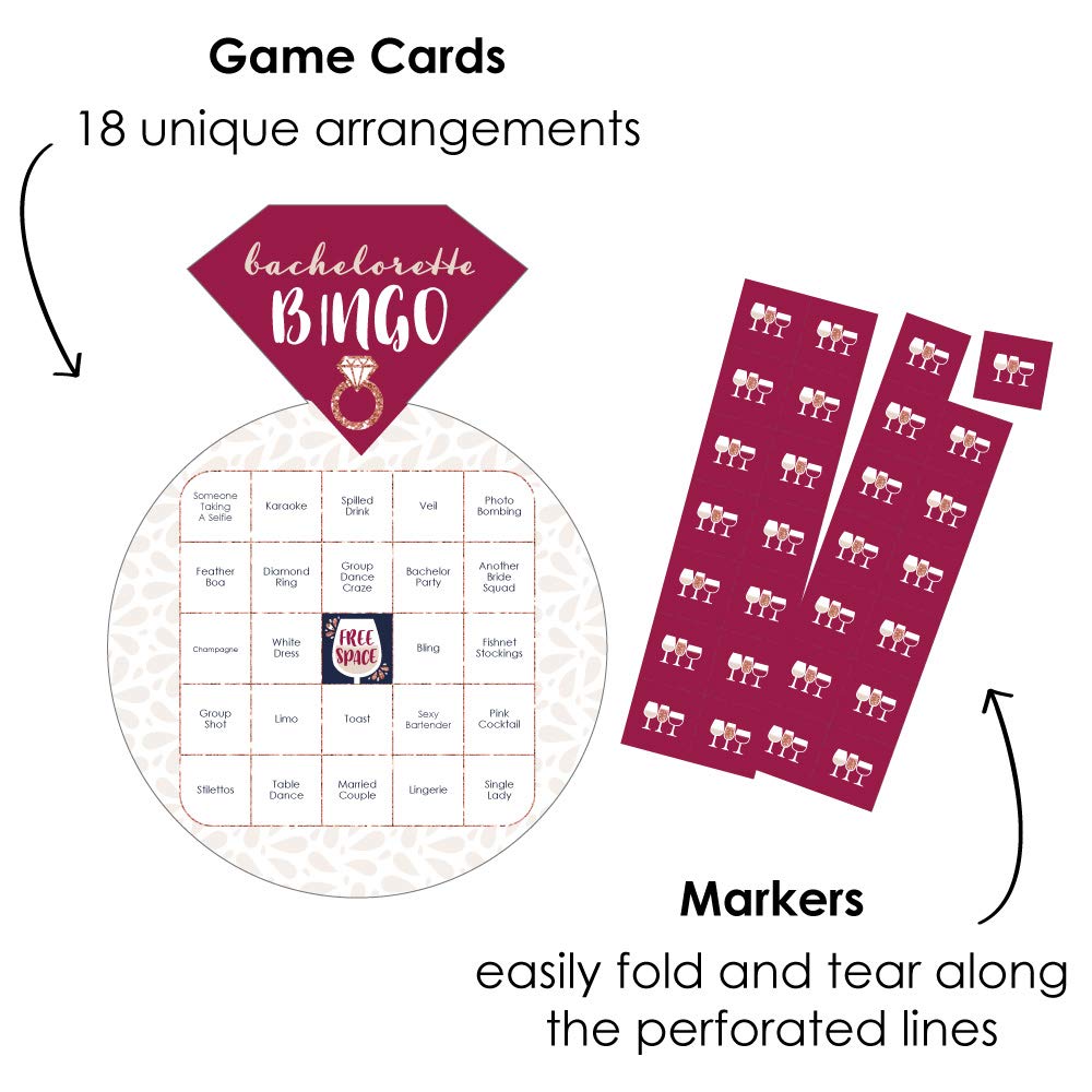 Big Dot of Happiness Champagne Elegantly Simple Find the Guest Bingo