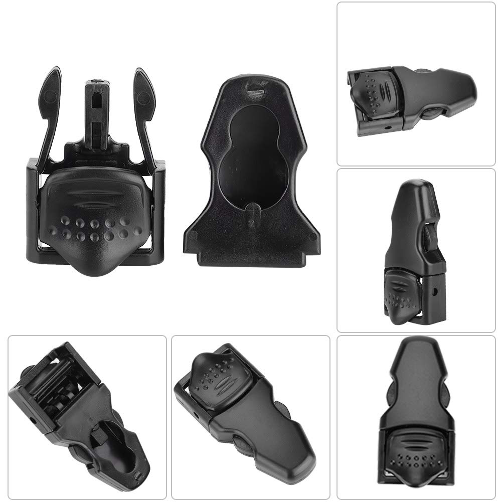 Universal Strap Buckles for Diving Fins - Lightweight and Replacement for Divers - Easy to Install - Ideal for Swimming - Black (A Style)