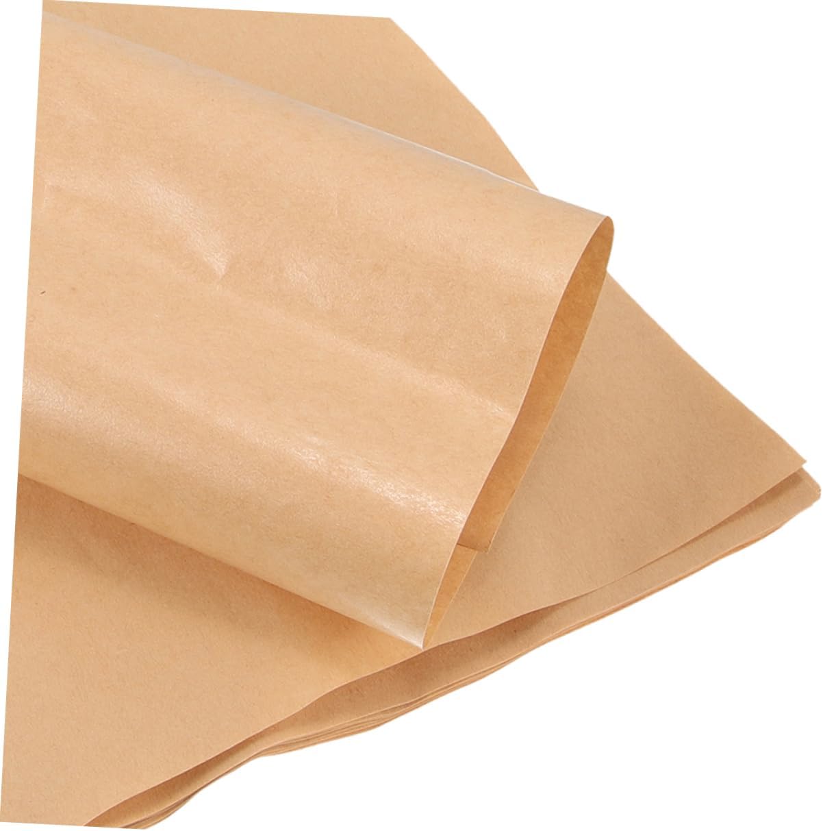 EPIGEIST 20pcs Oil Absorbent Precut Wax Paper Sheets for Crafting Baking Pottery Greaseproof for Art Projects Easy to Clean Maintain Brown