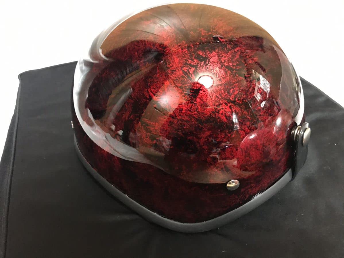 Amazon.co.jp: ダックテール ヘルメット ラップ塗装 キャンディー  