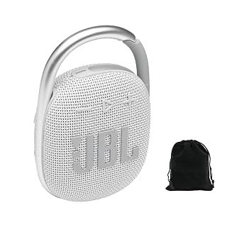 JBL Clip 4 Enceinte Bluetooth portable – Blanc, étanche IP67, étanche à la poussière, 10 heures d’autonomie, mousqueton intégré, design ultra portable, style audacieux, son riche professionnel, - Les Beatles, Paul McCartney, John Lennon, RIngo Starr, George Harrison